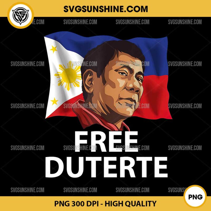 Free Duterte PNG, Supporter President Rodrigo Digong philippines PNG