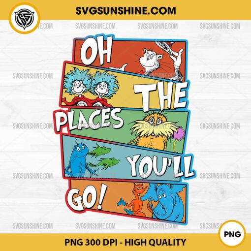 Dr Seuss The Lorax Oh Places You Will Go PNG, Dr Seuss Cartoon PNG