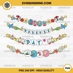 Dr Seuss Beaded Bracelet PNG, Read Across America PNG, Cat in The Hat PNG