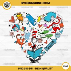 Dr Seuss Seussville PNG, Dr Seuss Heart PNG