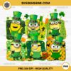 Minion Friends St Patricks Day PNG, Minion Lucky Shamrock PNG