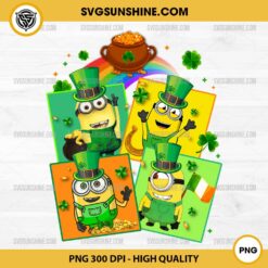 Minion Rainbow St Patricks Day PNG, Minion Friends Patricks Day PNG