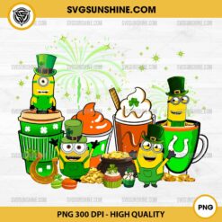 Saint Patricks Day Minion Coffee And Cake PNG, Minion Patricks Day PNG