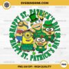 Happy Patricks Day Minion Cartoon PNG, Funny Minion Friends PNG