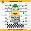 Minion May The Luck Of The Irish Be With You PNG, Minion Mugshot Patricks Day PNG