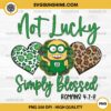 Minion May The Luck Of The Irish Be With You PNG, Minion Mugshot Patricks Day PNG