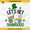 Minion Lets Get Shamrocked PNG, Minion Friends Funny Patricks Day PNG