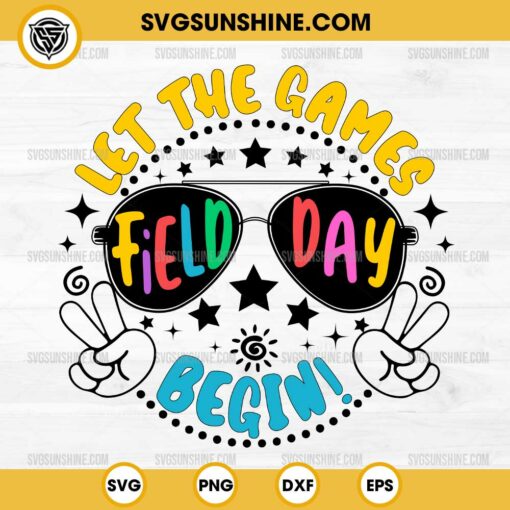 Field Day Let The Games Begin SVG, Field Trip SVG, Teacher Student Raglan SVG