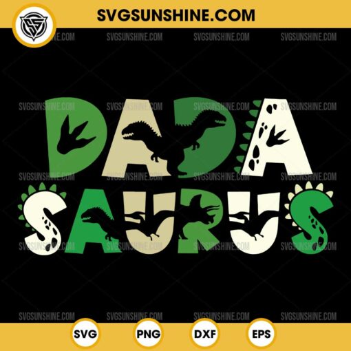 Dada Saurus SVG, Matching Family Dinosaur SVG