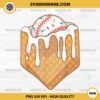 Baseball Home Plate Ice Cream Drip PNG, Baseball Sports Team PNG