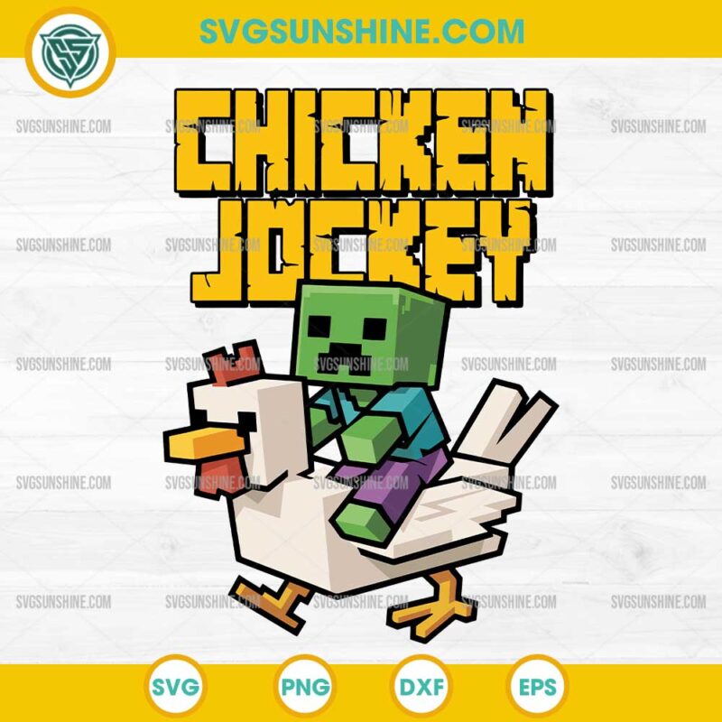 Chicken Jockey SVG PNG, A Minecraft Movie 2025 SVG
