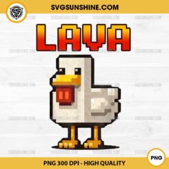 Funny Pixel Chicken Game PNG, Chicken Cooked in lava PNG, Chicken Minecraft PNG