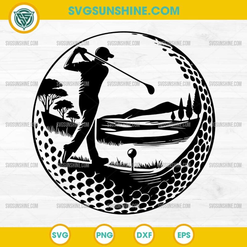 Golfer SVG, Golfing Design SVG, Golf SVG, Golf Club SVG