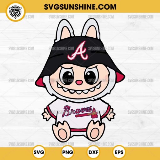 Labubu Atlanta Braves SVG PNG File
