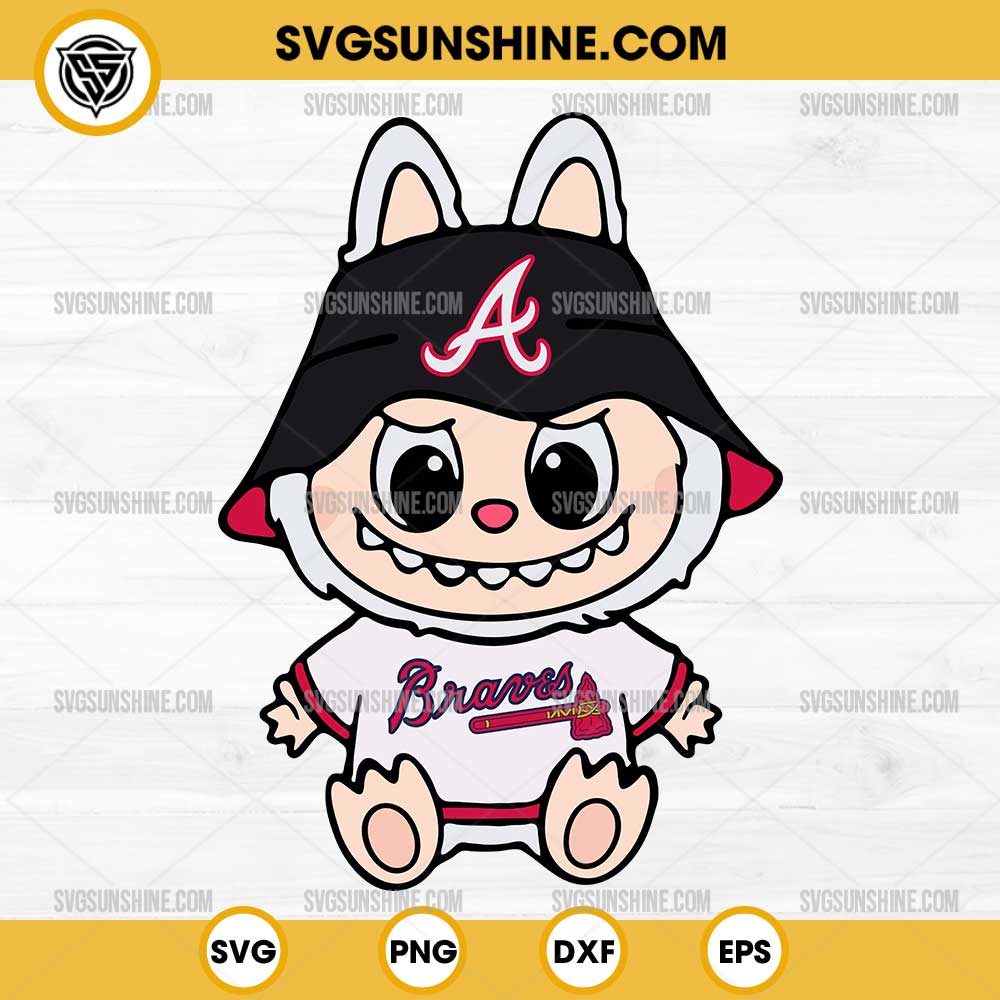Labubu Atlanta Braves SVG PNG File Labubu Atlanta Braves SVG PNG File