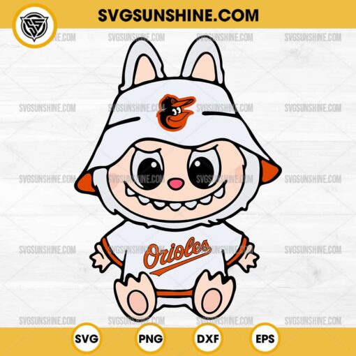 Labubu Baltimore Orioles SVG PNG File
