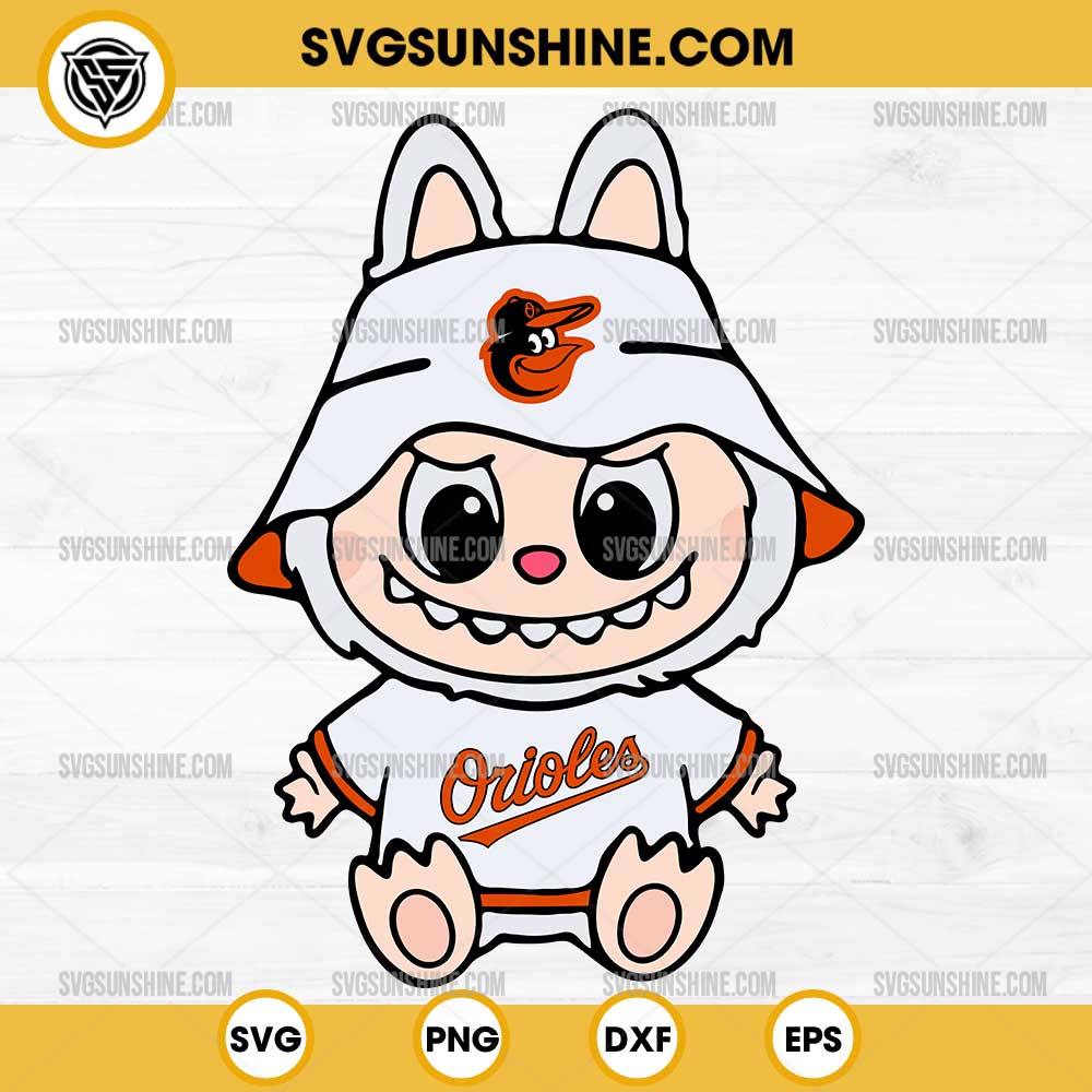 Labubu Baltimore Orioles SVG PNG File Labubu Baltimore Orioles SVG PNG File