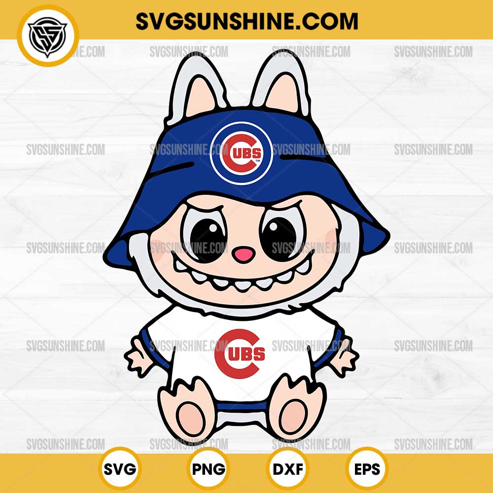 Labubu Chicago Cubs SVG PNG File Labubu Chicago Cubs SVG PNG File