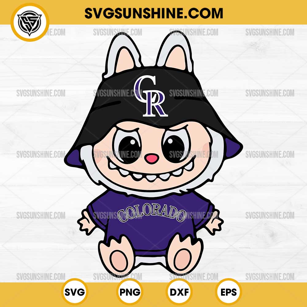 Labubu Colorado Rockies SVG PNG File Labubu Colorado Rockies SVG PNG File