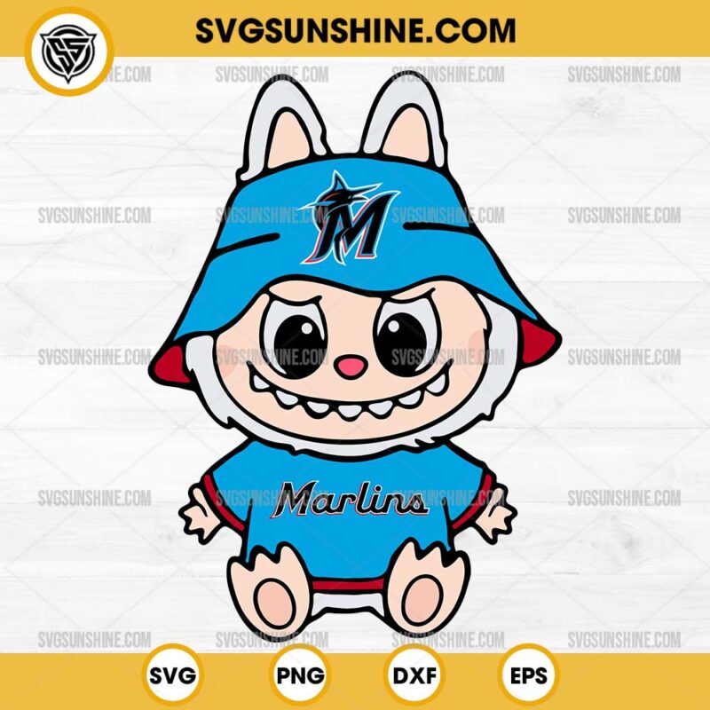 Labubu Miami Marlins SVG PNG File