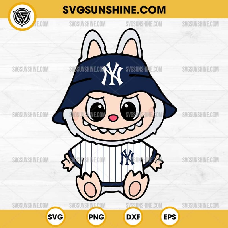 Labubu New York Yankees SVG PNG File