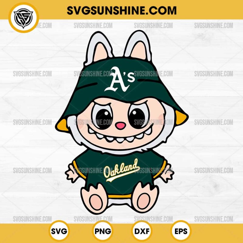Labubu Oakland Athletics SVG PNG File