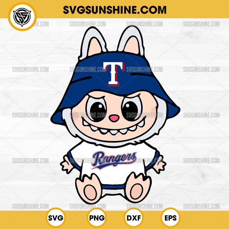Labubu Texas Rangers SVG PNG File