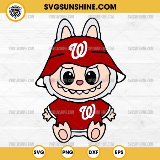 Labubu Washington Nationals SVG PNG File