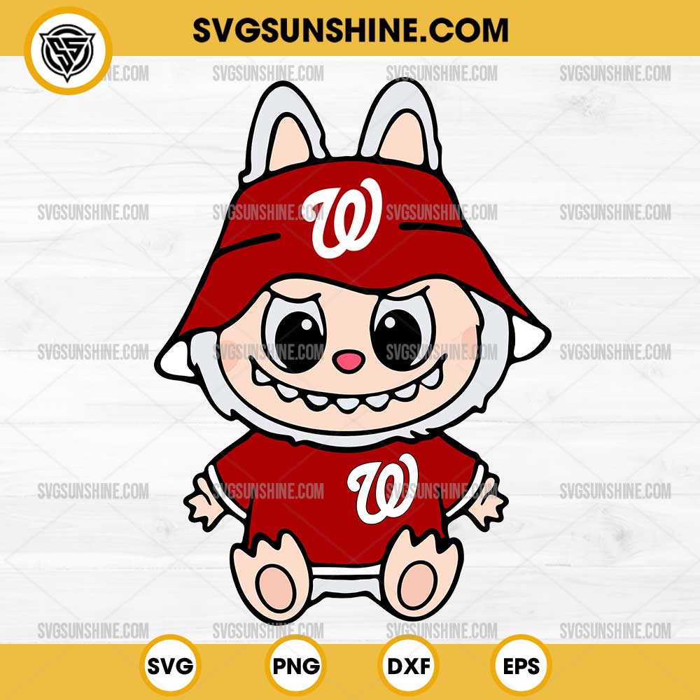 Labubu Washington Nationals SVG PNG File Labubu Washington Nationals SVG PNG File