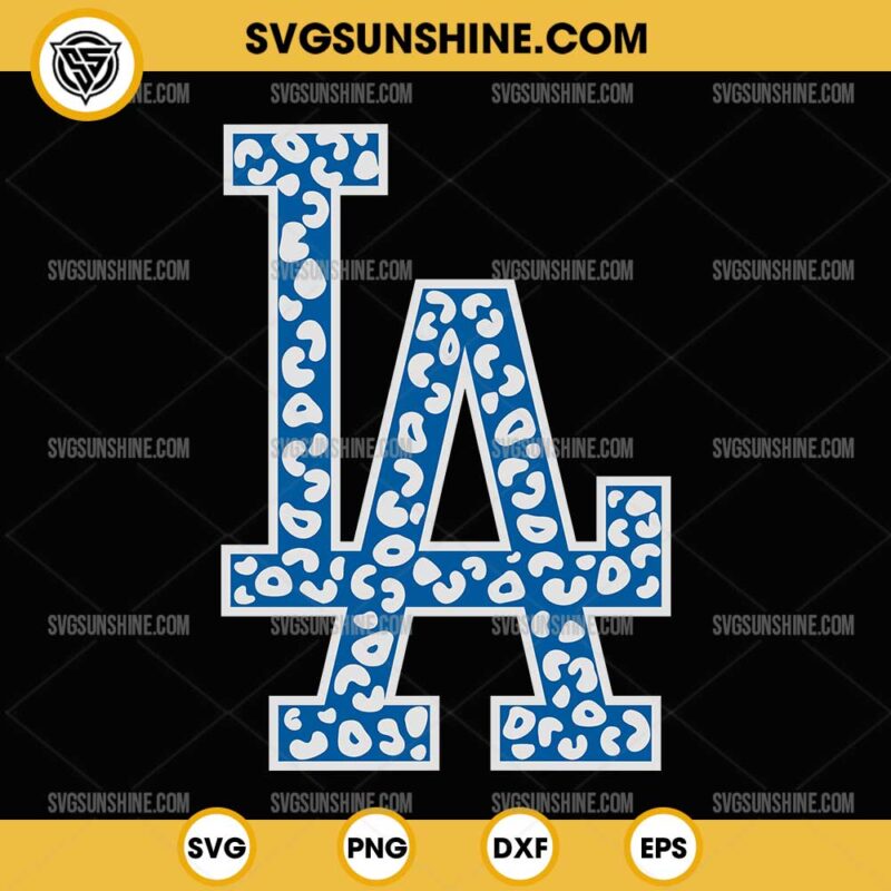 Leopard Los Angeles Dodgers SVG, LA Dodgers Baseball SVG