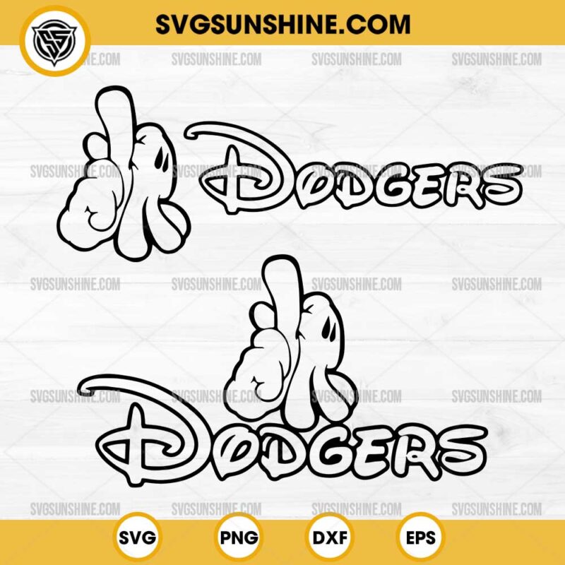 Mickey Hands LA Dodgers SVG Bundle, LA Dodgers Mickey Mouse SVG