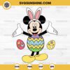 Mickey Happy Easter Svg, Mickey Mouse Bunny Eggs Svg