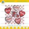 Valentine Heart You Are Embroidery Design, Valentines Day Embroidery File