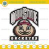 Ohio State Buckeyes Football Embroidery Design, Ohio State Football Embroidery File