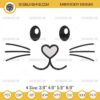 Bunny Face Embroidery Design, Easter Bunny Face Embroidery File