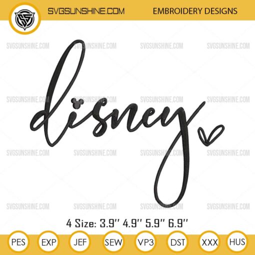 Disney Embroidery Design File