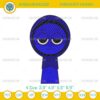 Blue Jevin Incredibox Sprunki Embroidery Design, Jevin Blue Sprunki Toys Embroidery File