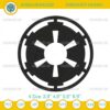 Star Wars Empire Symbol Embroidery File