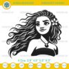 Moana Embroidery File, Disney Princess Moana Embroidery Design