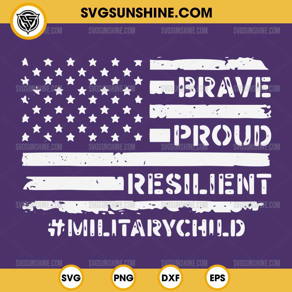 Purple Up For Military Kids SVG, Military Child Purple Up American Flag SVG Purple Up For Military Kids SVG, Military Child Purple Up American Flag SVG
