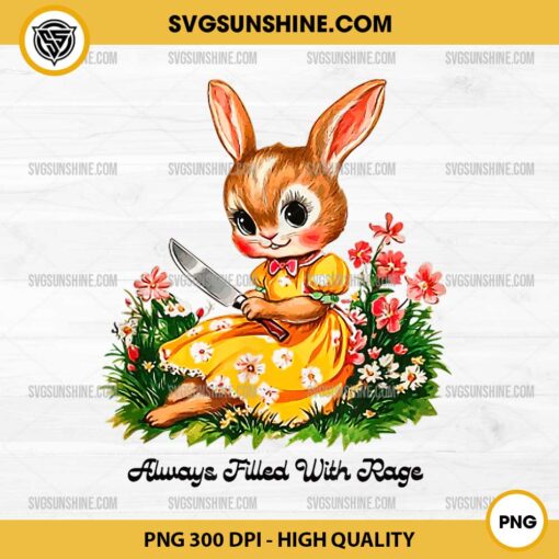 Rabbit Always Filled With Rage PNG, Funny Rabbit PNG, Funny Bunny PNG