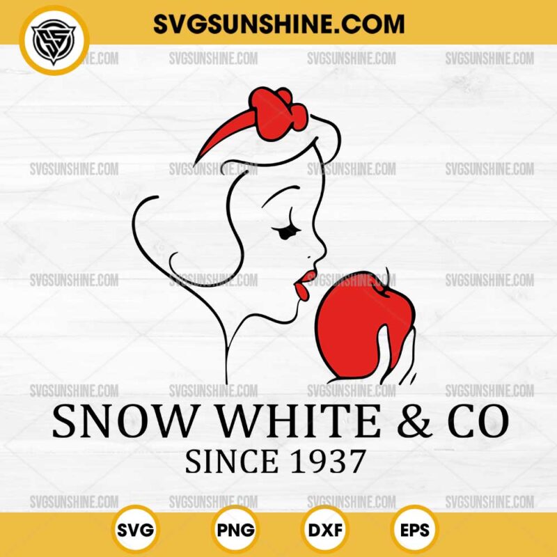 Snow White & CO Since 1937 SVG, Disney Princess SVG, Snow White 2025 SVG