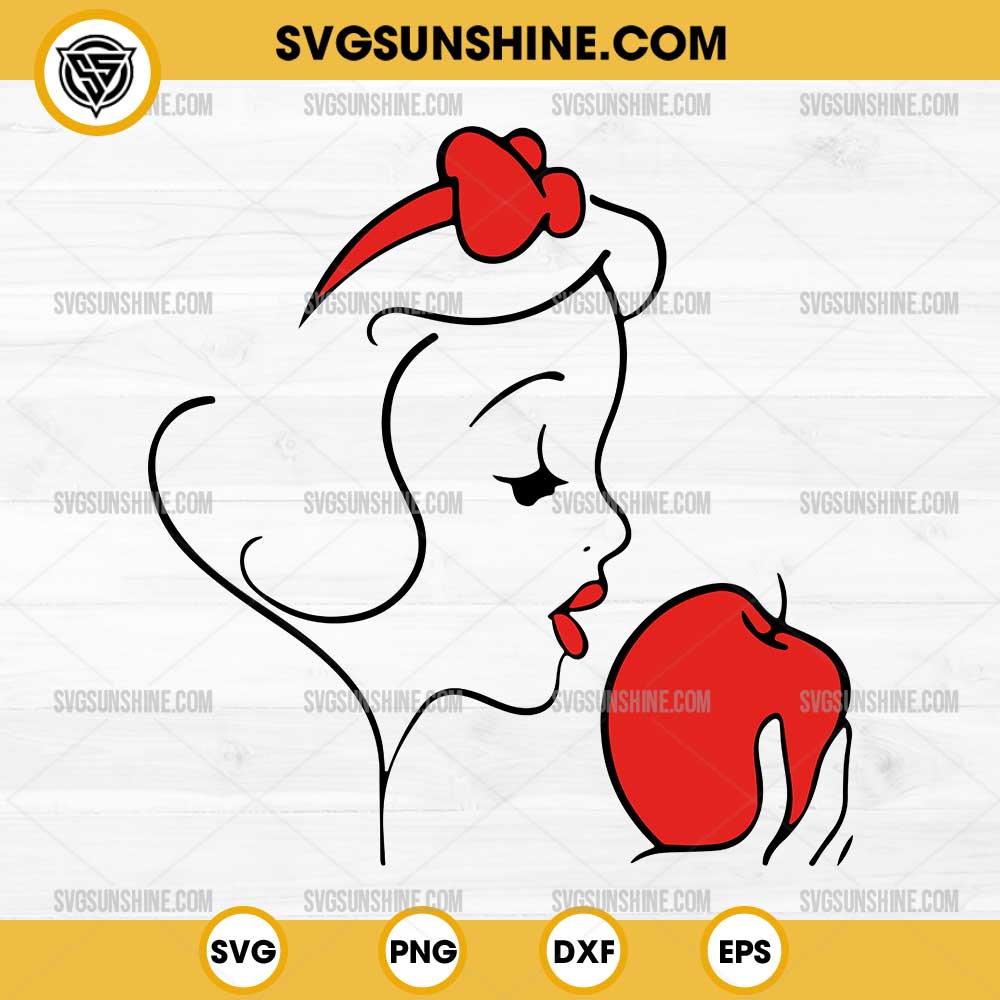 Snow White SVG, Disney Princess SVG, Snow White Apple SVG Snow White SVG, Disney Princess SVG, Snow White Apple SVG