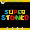 Super Mario Stoned SVG, Super Mario Weed Cannabis SVG, Marijuana SVG