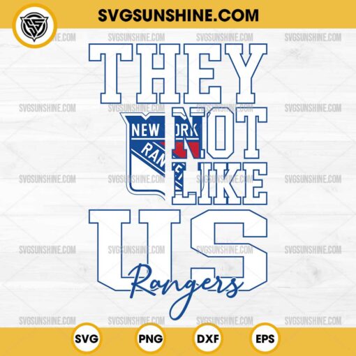 They Not Like Us New York Rangers SVG, They Not Like Us Hockey NHL SVG