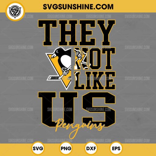 They Not Like Us Pittsburgh Penguins SVG, They Not Like Us Hockey NHL SVG