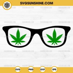 Weed Sunglasses SVG, Cannabis SVG, Marijuana SVG, 420 SVG