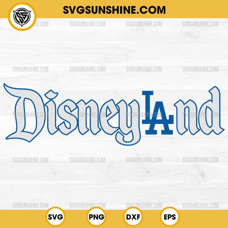 Disneyland Los Angeles Dodgers SVG, Disney LA Dodgers SVG