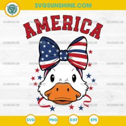 America Silly Goose Svg, 4th Of July Goose Svg, Patriotic Goose Coquette Bow Svg, 4th Of July Animal Svg