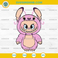 Angel Labubu SVG, Labubu Stitch Angel SVG PNG